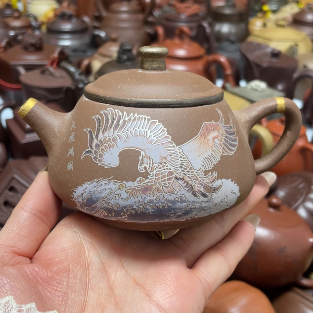 茶壶底槽青紫砂艺术作品