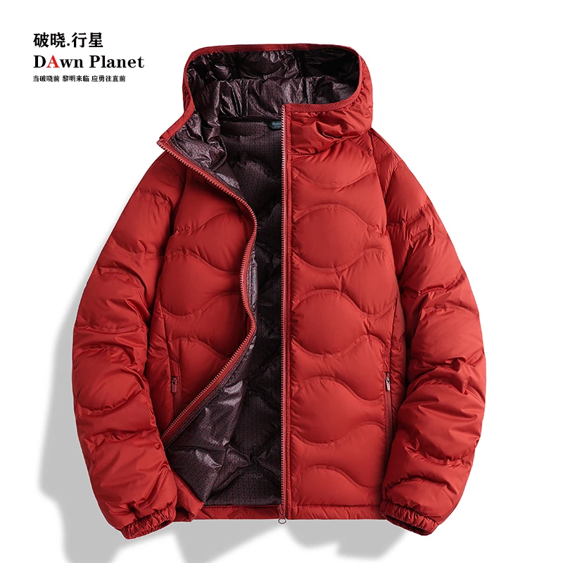 Dawn planet/破晓行星男女情侣款羽绒服保暖蓬松白鸭绒压胶不跑绒