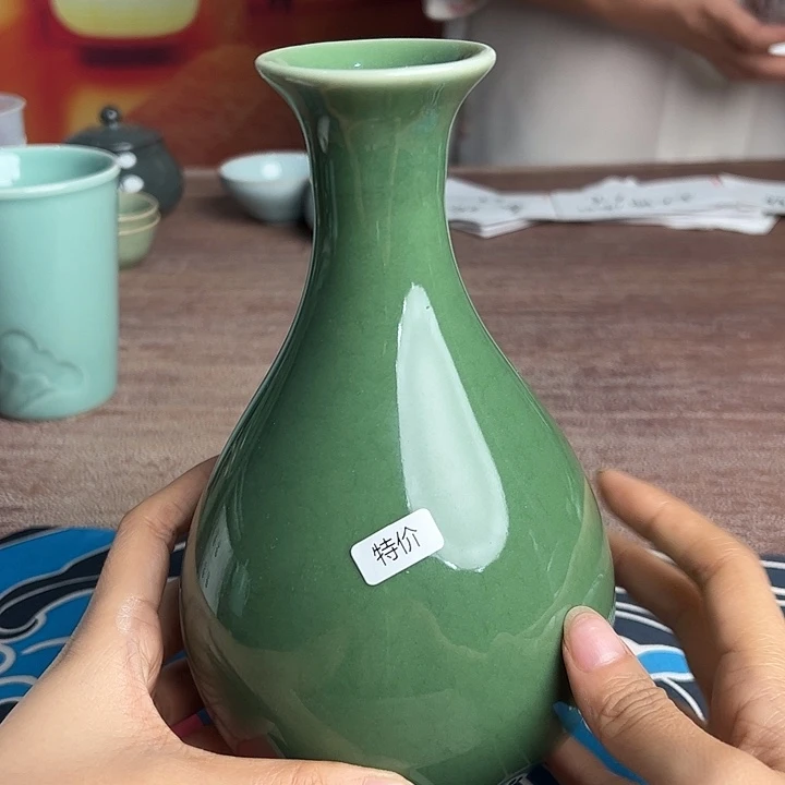 龙泉云间青瓷小米茶器