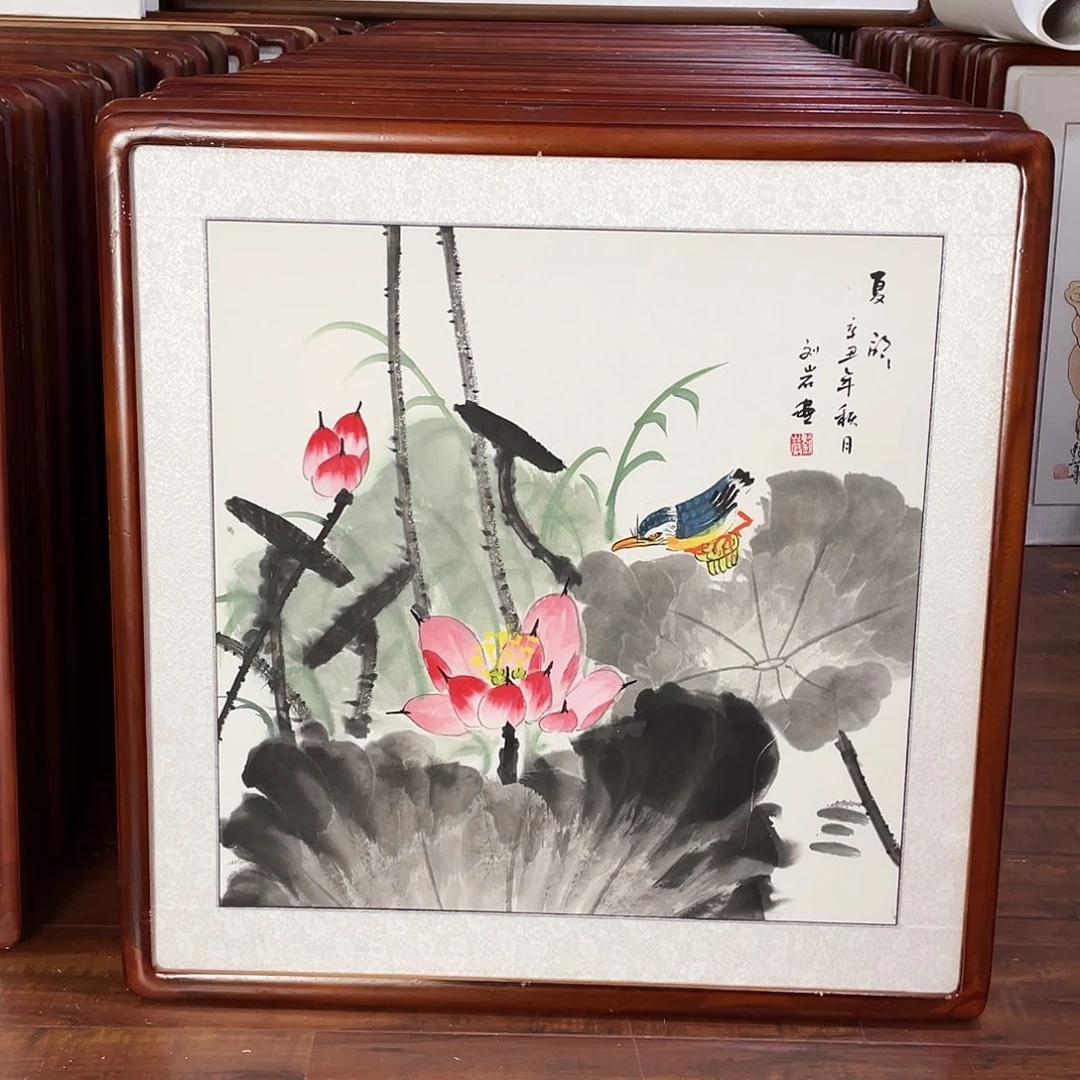 国画带框尺寸63*63厘米