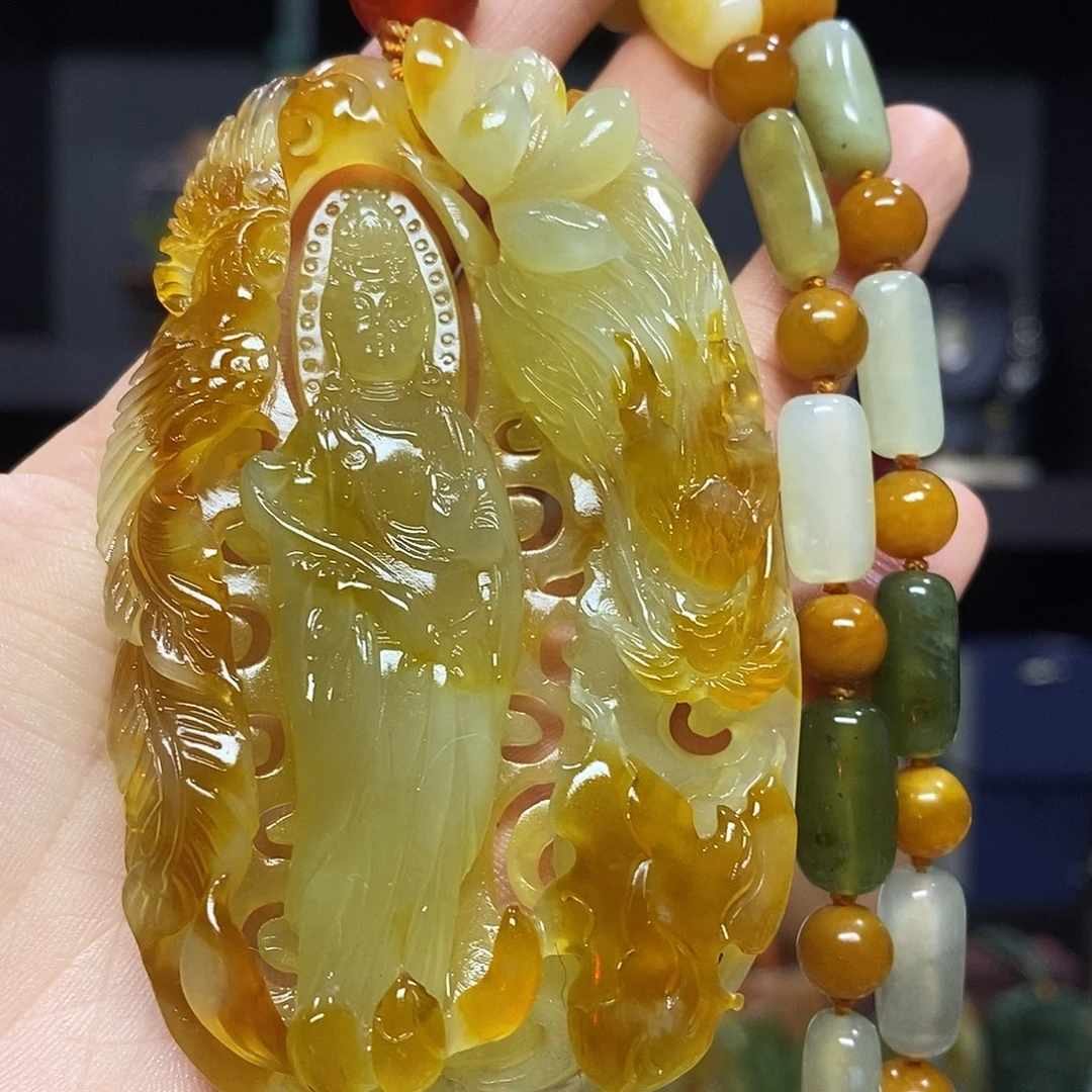 未镶嵌岫玉挂件吊坠