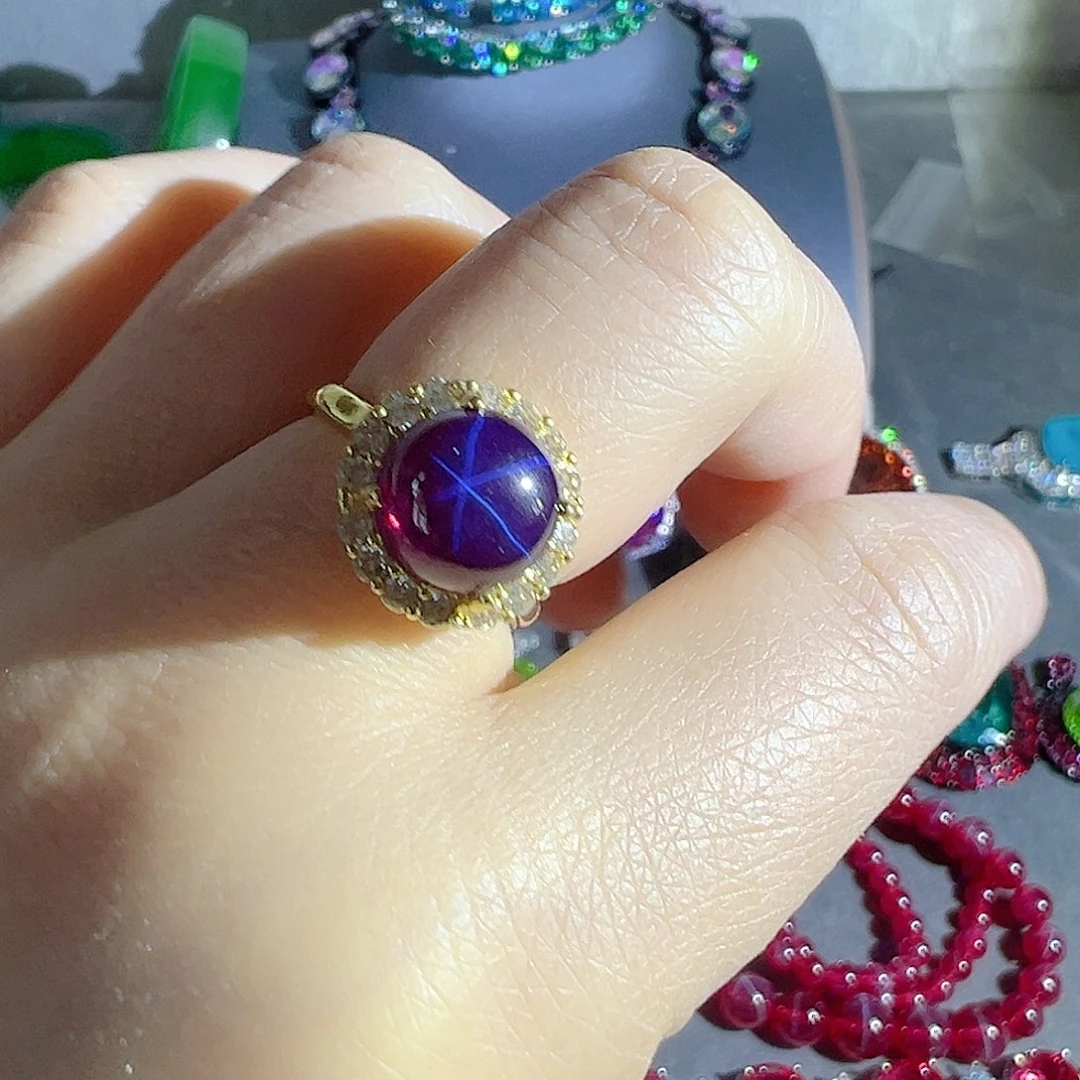 花岗石钨合金红色蓝色吊坠