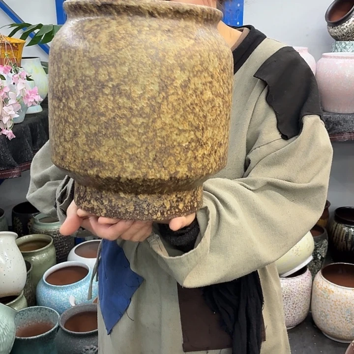 20×27 -粗陶花盆有孔-买买买