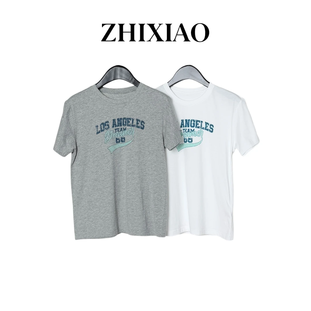 【ZHIXIAO】夏季新款：字母印花短袖80650