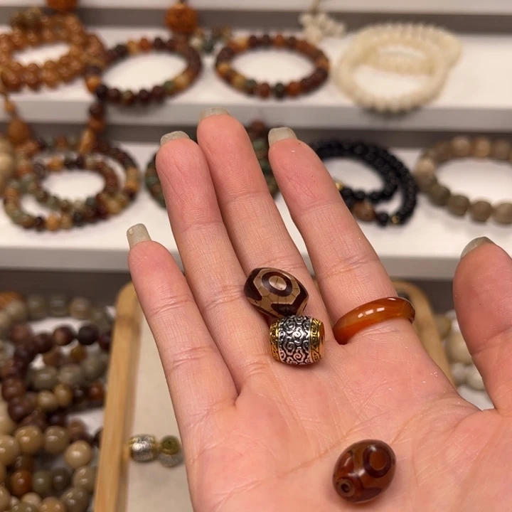 白玉菩提吊坠海**过三眼珠➕祥云zhu