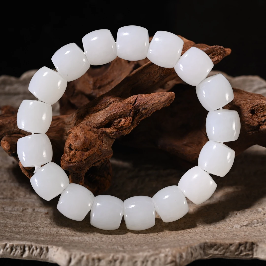 lot8892 白玉手串珠径13/保利