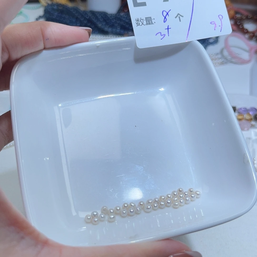 未镶嵌珠宝奇石淡水珍珠E76。