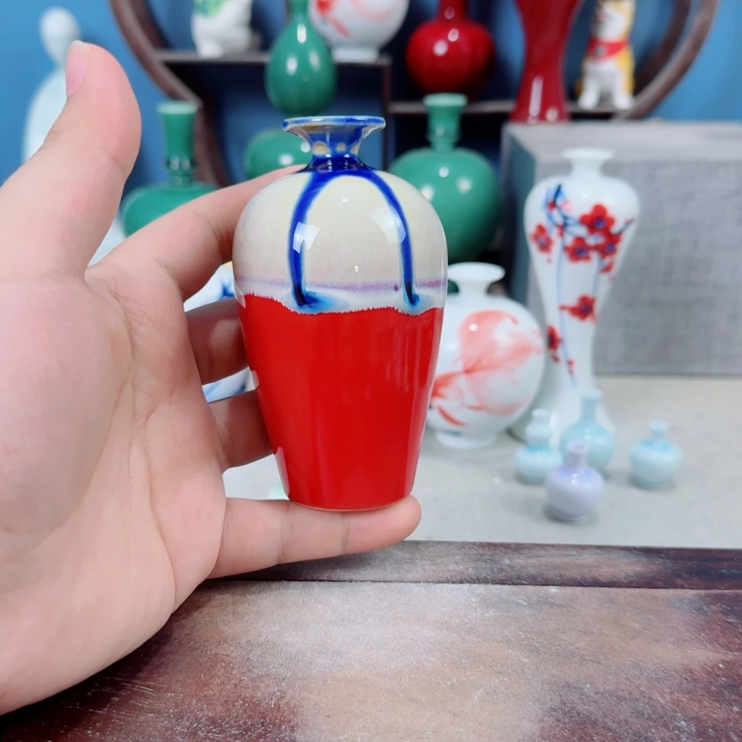 陶瓷手工小花器摆件