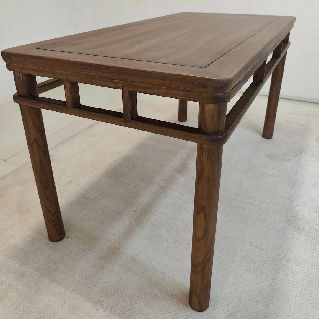 原包原刺金檀全原木新中式老榆木茶桌椅黑胡桃色黑胡桃色禅意简约