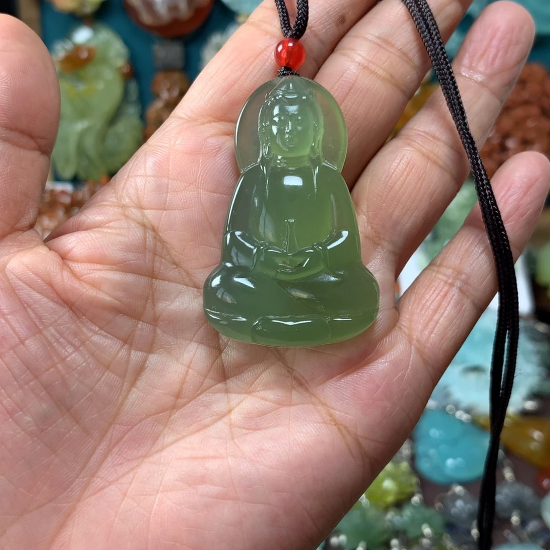 蛇纹石玉未镶嵌挂坠