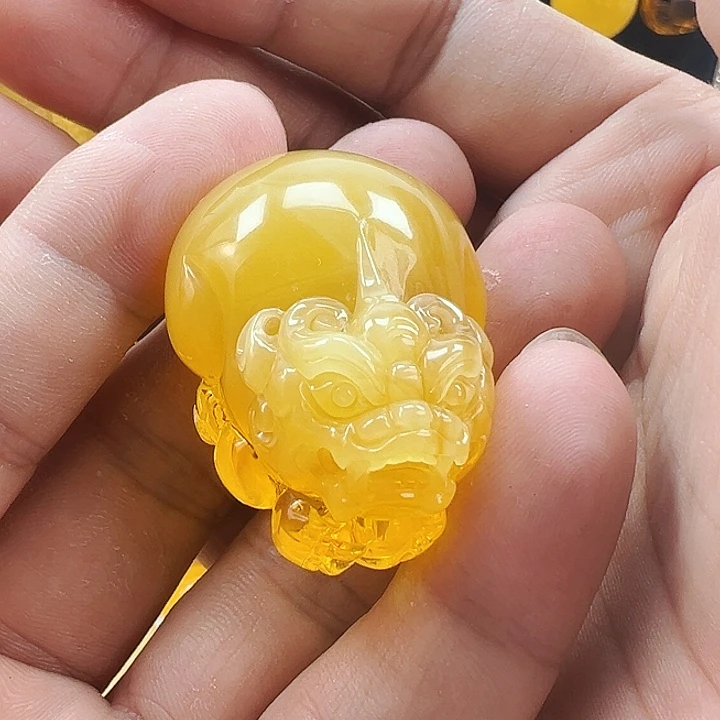蜜蜡未镶嵌珠宝奇石蜜蜡吊坠20克