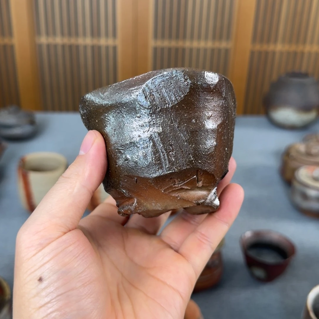 备前烧主人杯 柴烧茶具