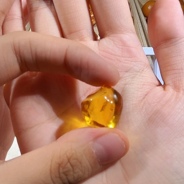 经***典琥珀颈饰未镶嵌蜜蜡金珀滴流（打孔不退换）