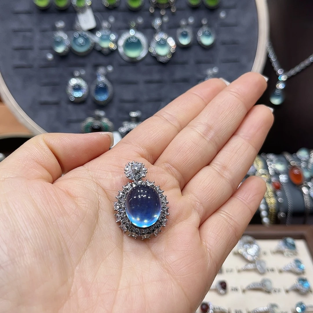 如***汐戒指银S925镶嵌黄晶