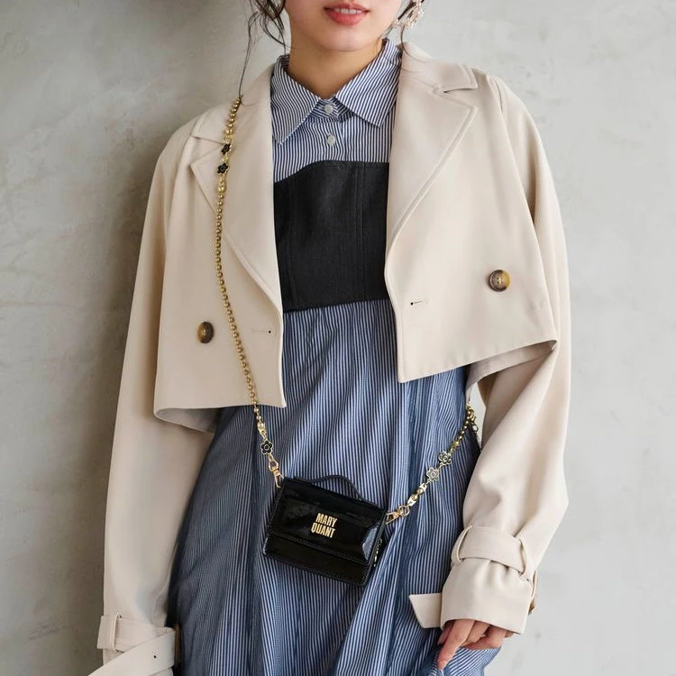 日单 新短款双排扣 修身 小外套30E