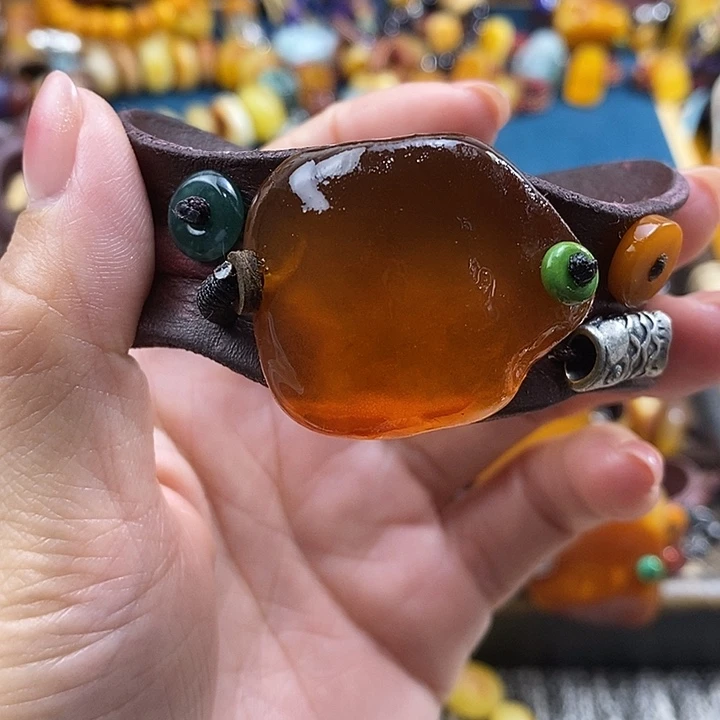 未镶嵌蜜蜡手镯手镯