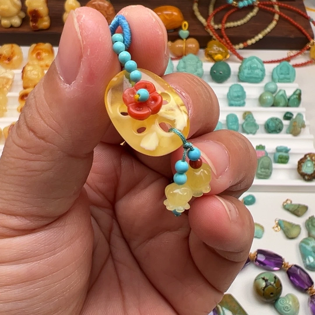 南红玛瑙未镶嵌吊坠(不含链)