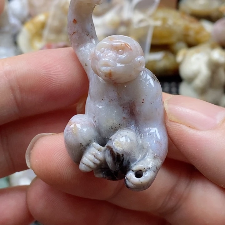 硅化珊瑚（珊瑚玉）颈饰未镶嵌