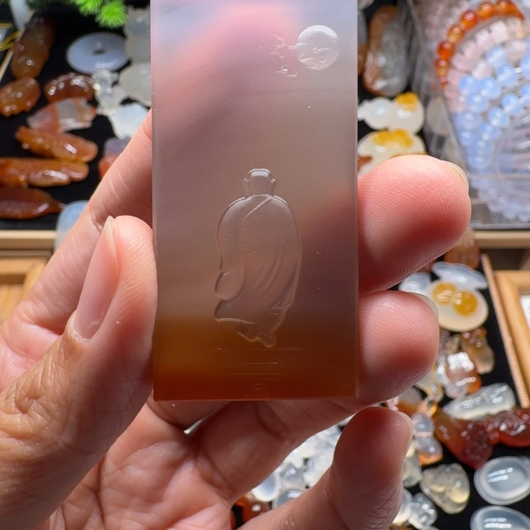 心***暖玛瑙/玉髓未镶嵌颈饰