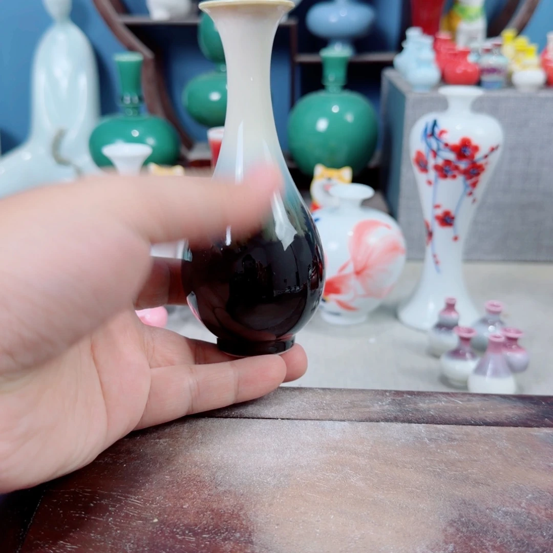 陶瓷手工小花器摆件