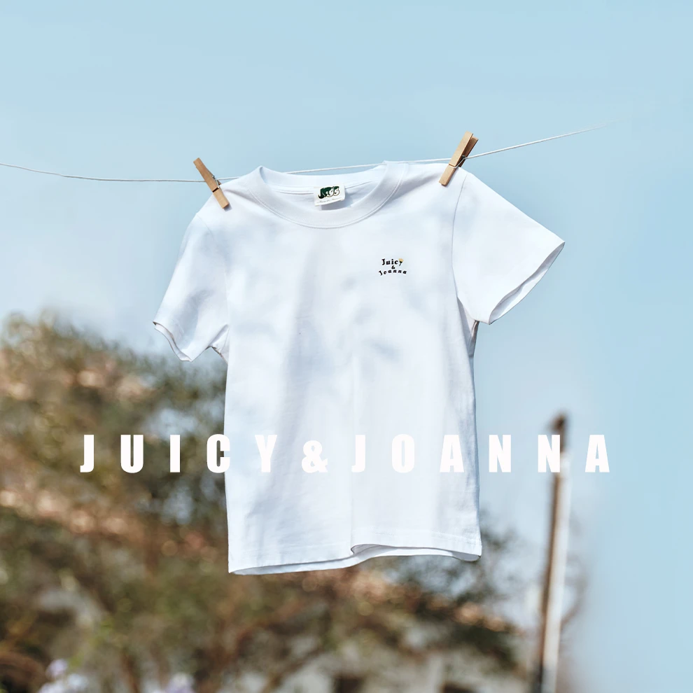 JUICY&JOANNA/橘子樱桃花卉印花字母T恤
