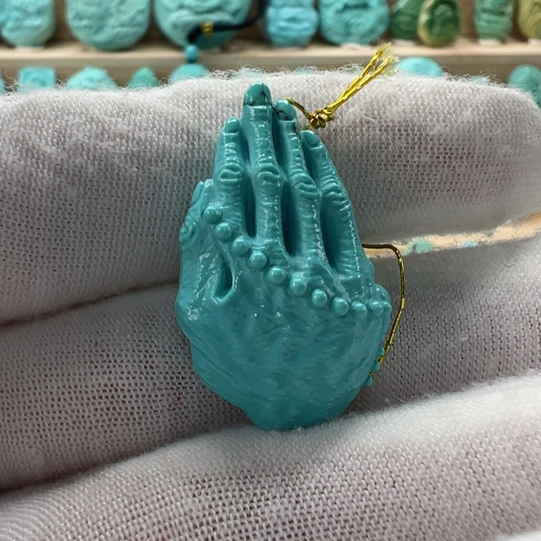 未镶嵌绿松石佛手17.4mm