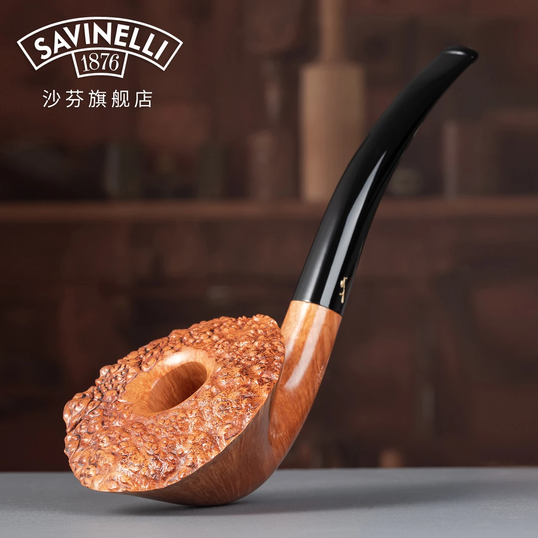 沙芬签字系列P110EX特优级自然色光面手工大师烟斗高端男士烟斗