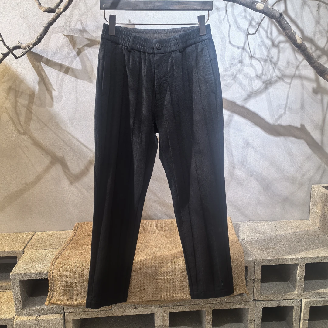 北纬三十度原创设计师男装春季简约时尚休闲裤百搭修身裤