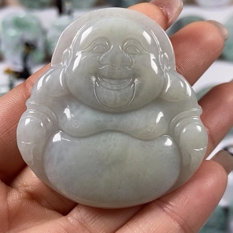 翡翠颈饰未镶嵌大佛福利