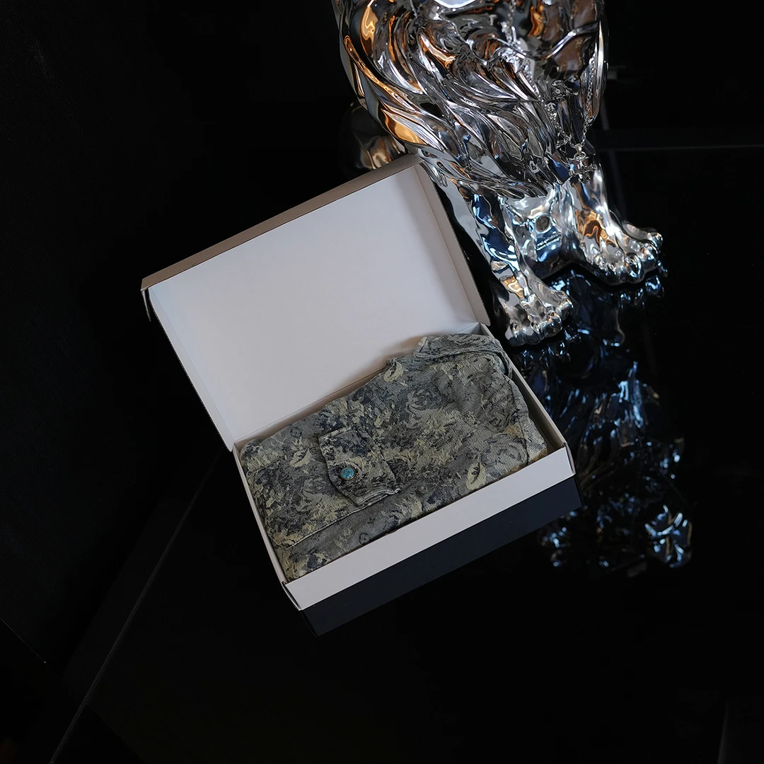 【绿松石衬衫】休闲百搭潮牌经典老花衬衫KLX-TZ66297