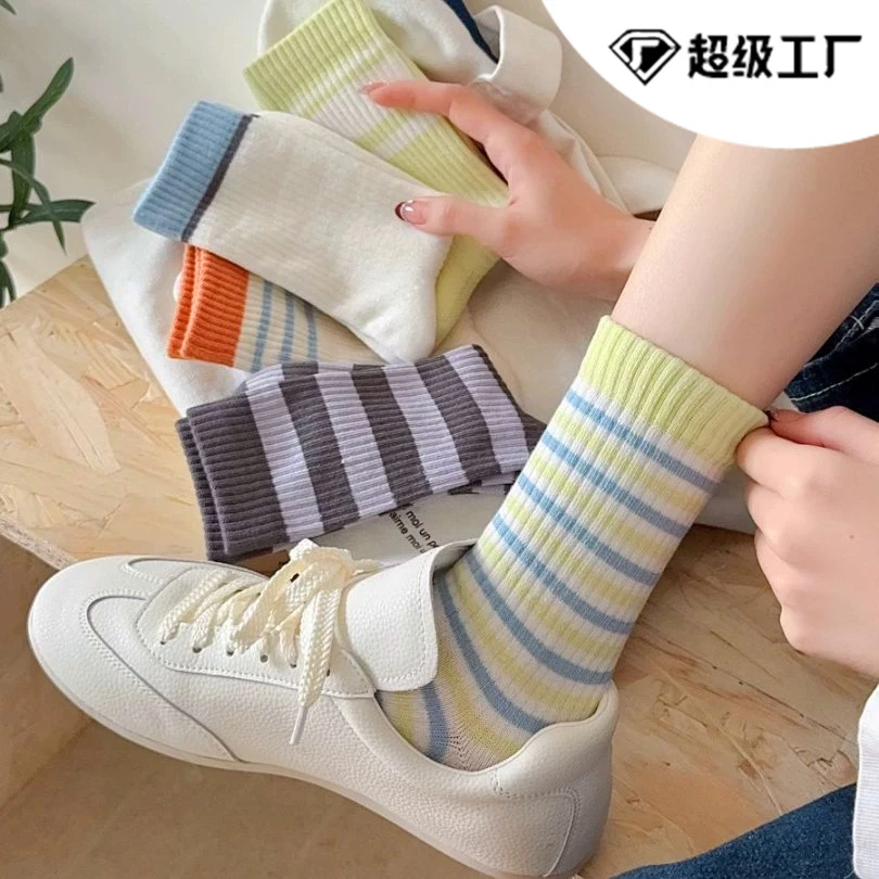 132（心）春秋夏季春夏薄款学生学院风秋冬堆袜M5007组合A