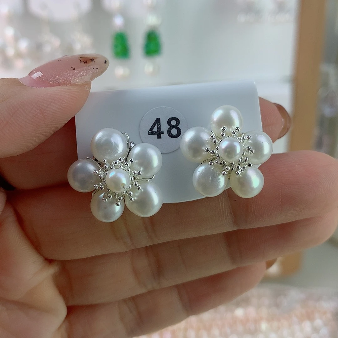 未镶嵌耳饰淡水珍珠