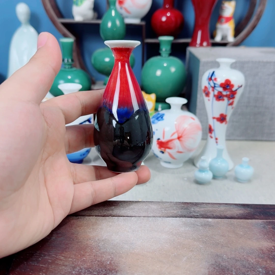 陶瓷手工小花器摆件