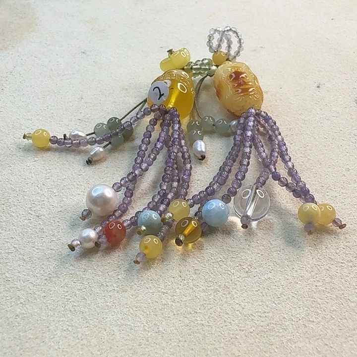 琥珀未镶嵌手链琥珀吊坠