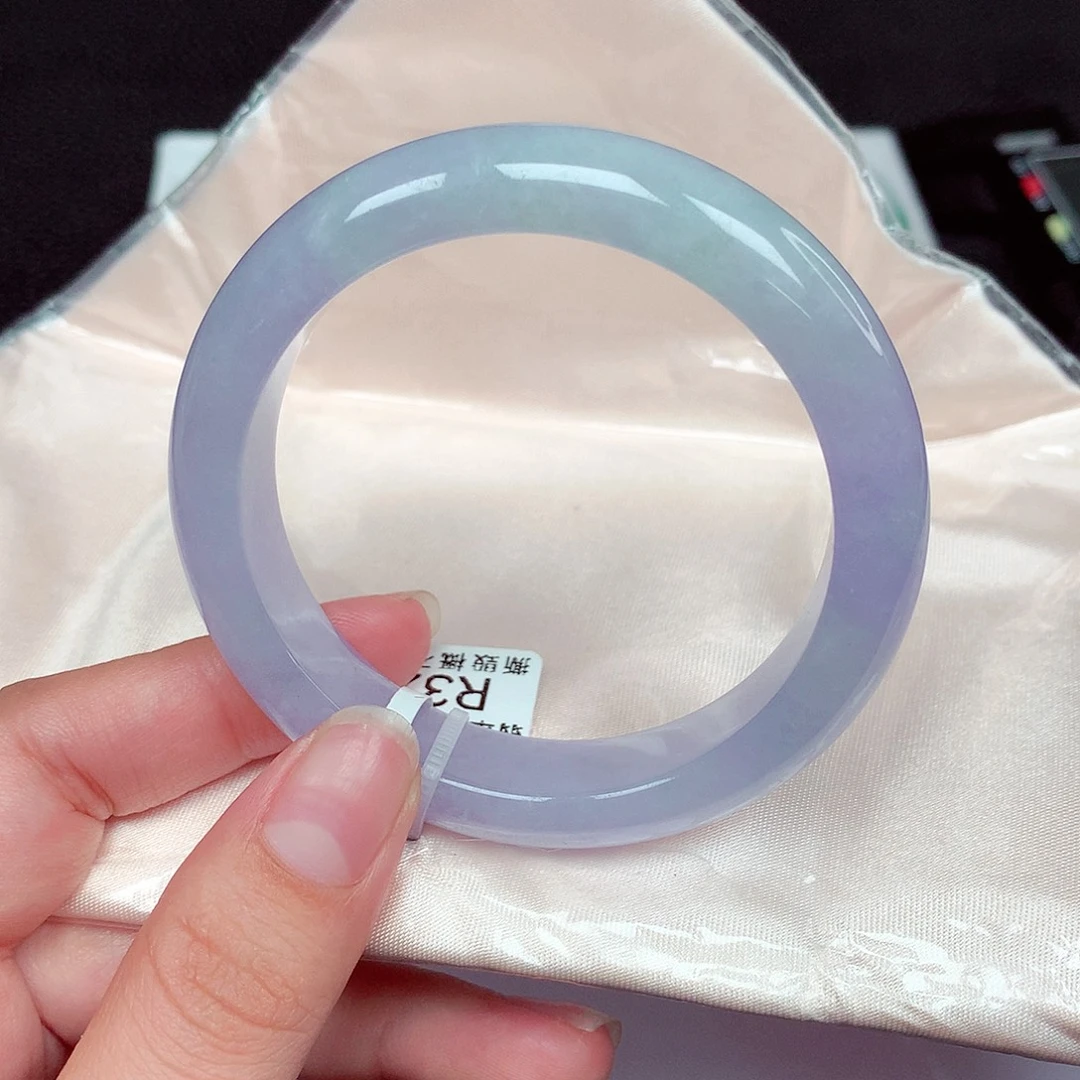 翡翠未镶嵌手镯正圈53