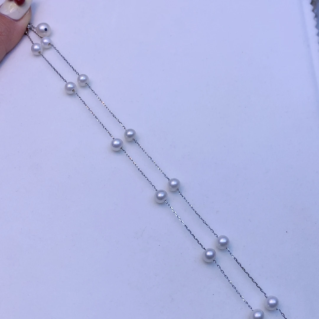 【闪购商品】淡水珍珠颈饰银S925镶嵌