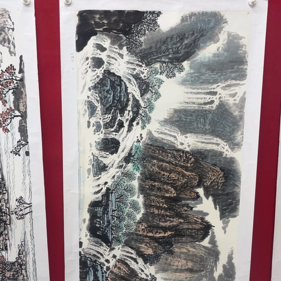 国画绘画作品多次