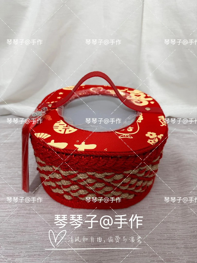 【琴琴子】麻绳手工成品花篮【概不退换】