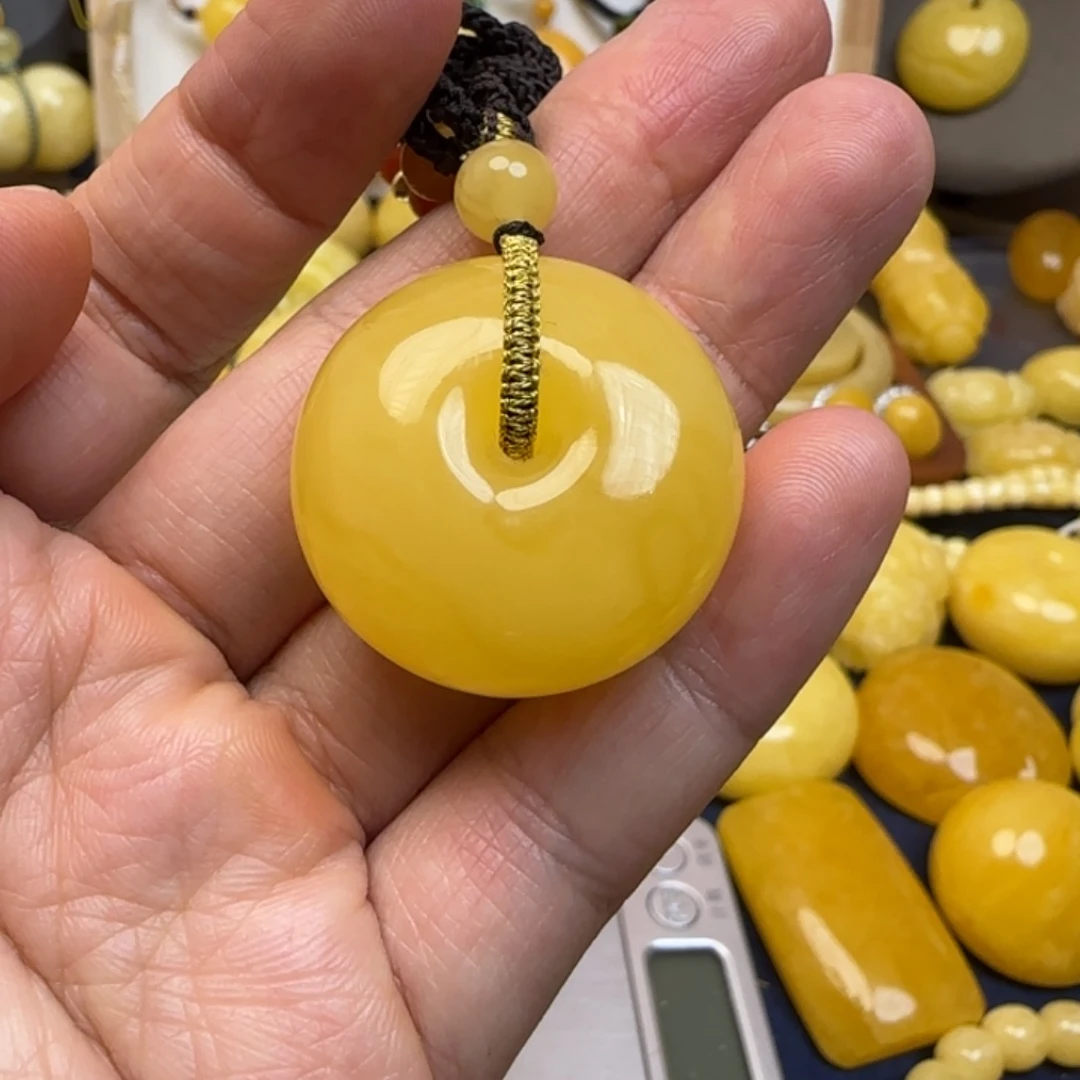 蜜蜡未镶嵌颈饰天然蜜蜡