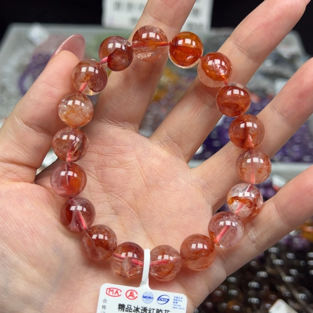 手链未镶嵌水晶卡11精品冰透红胶花21