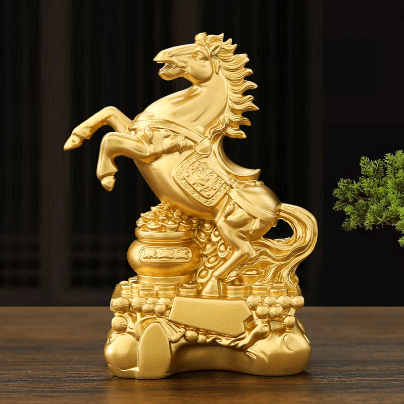 马到成功摆件招财装饰品吉祥物生肖工艺品办公室家居酒柜开业礼物