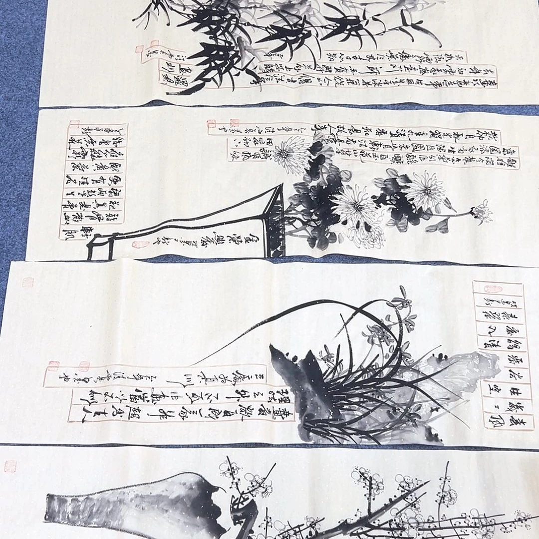 国画国画作品宣纸纯手绘