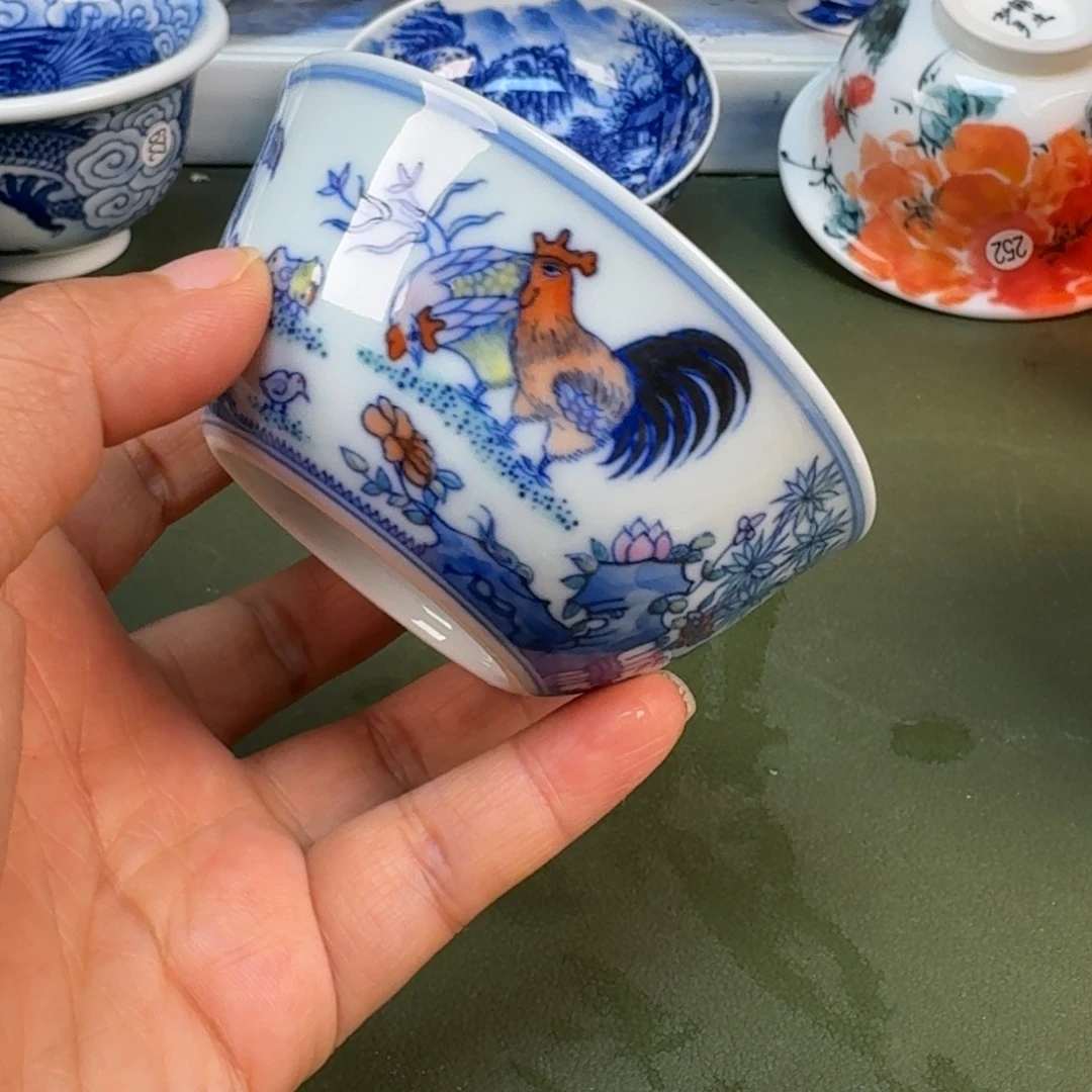 陶景德镇纯手绘茶具圆圆270