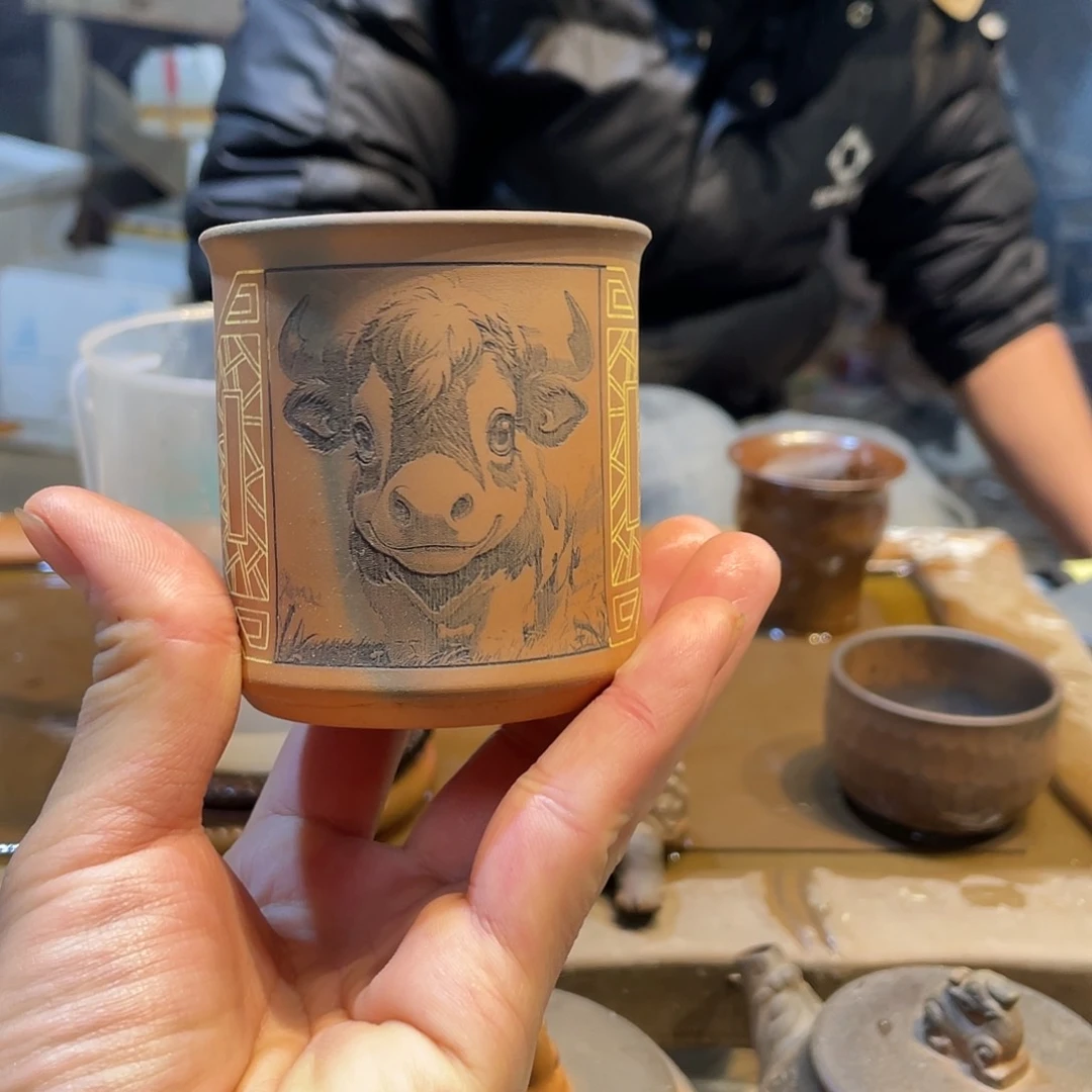 Z*广西钦安龙窑坭兴陶柴烧