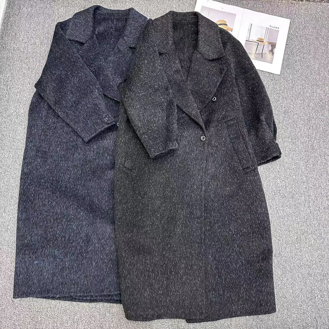 新【周周家】6956濮院冬季牦牛绒大衣双面呢长款女士街头风