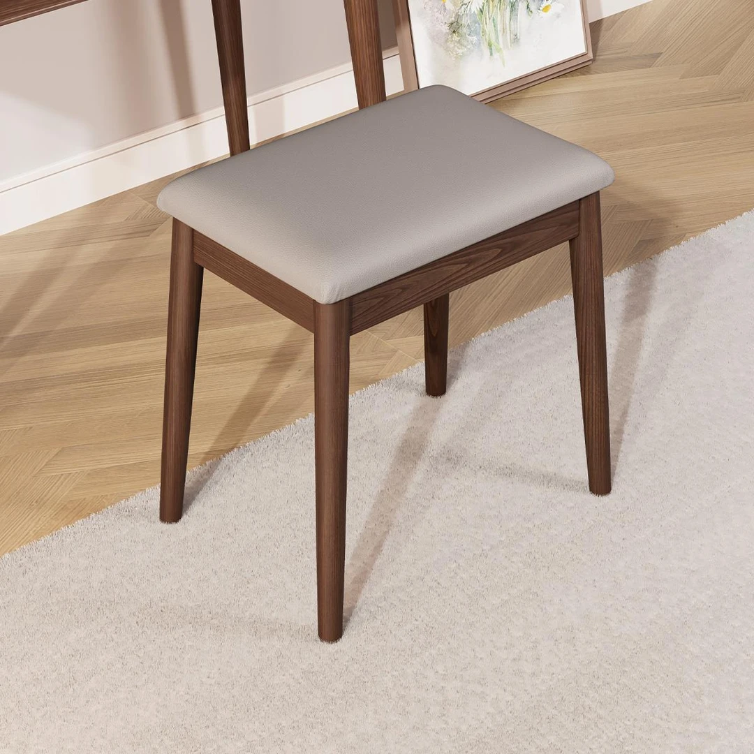 实木化妆凳家用简约梳妆凳化妆椅轻奢化妆凳子女生卧室梳妆台椅子