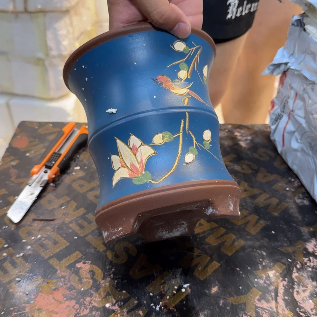 紫砂花盆瑕疵的问题