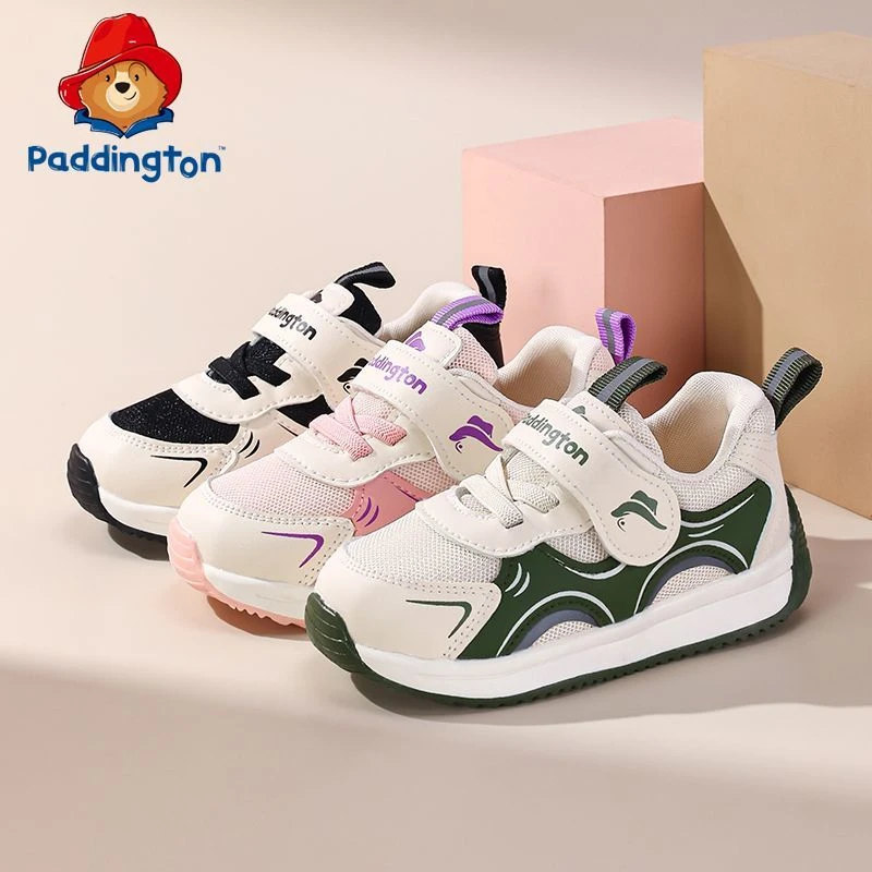 帕丁顿熊2025春季新款宝宝学步鞋透气网面男童女童幼儿机能鞋运动