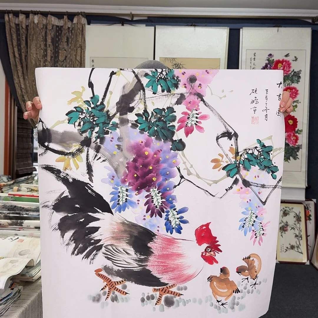 纯手绘国画作品好看