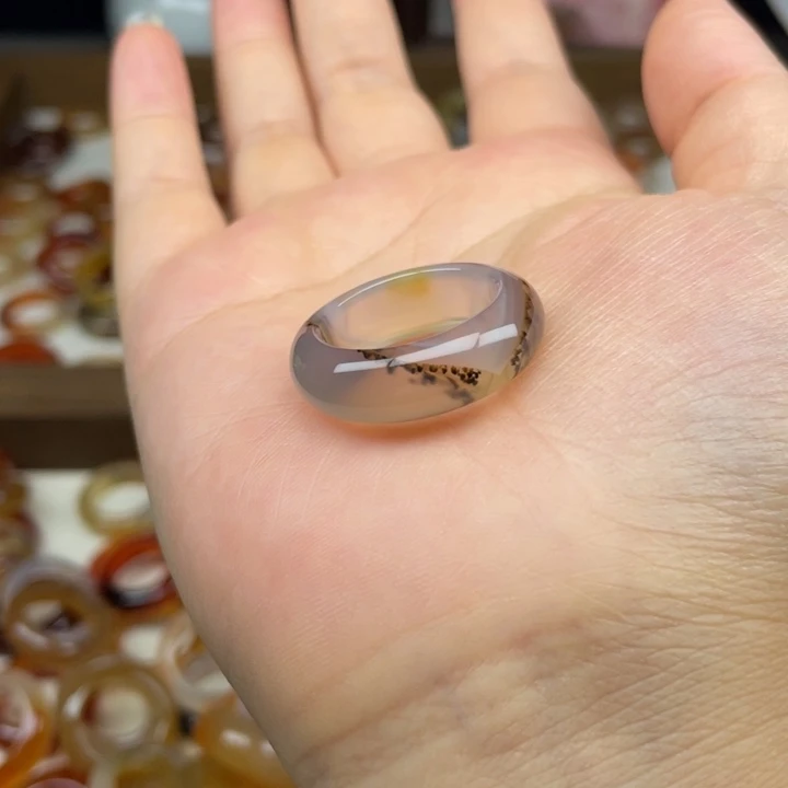 玛瑙/玉髓戒指未镶嵌